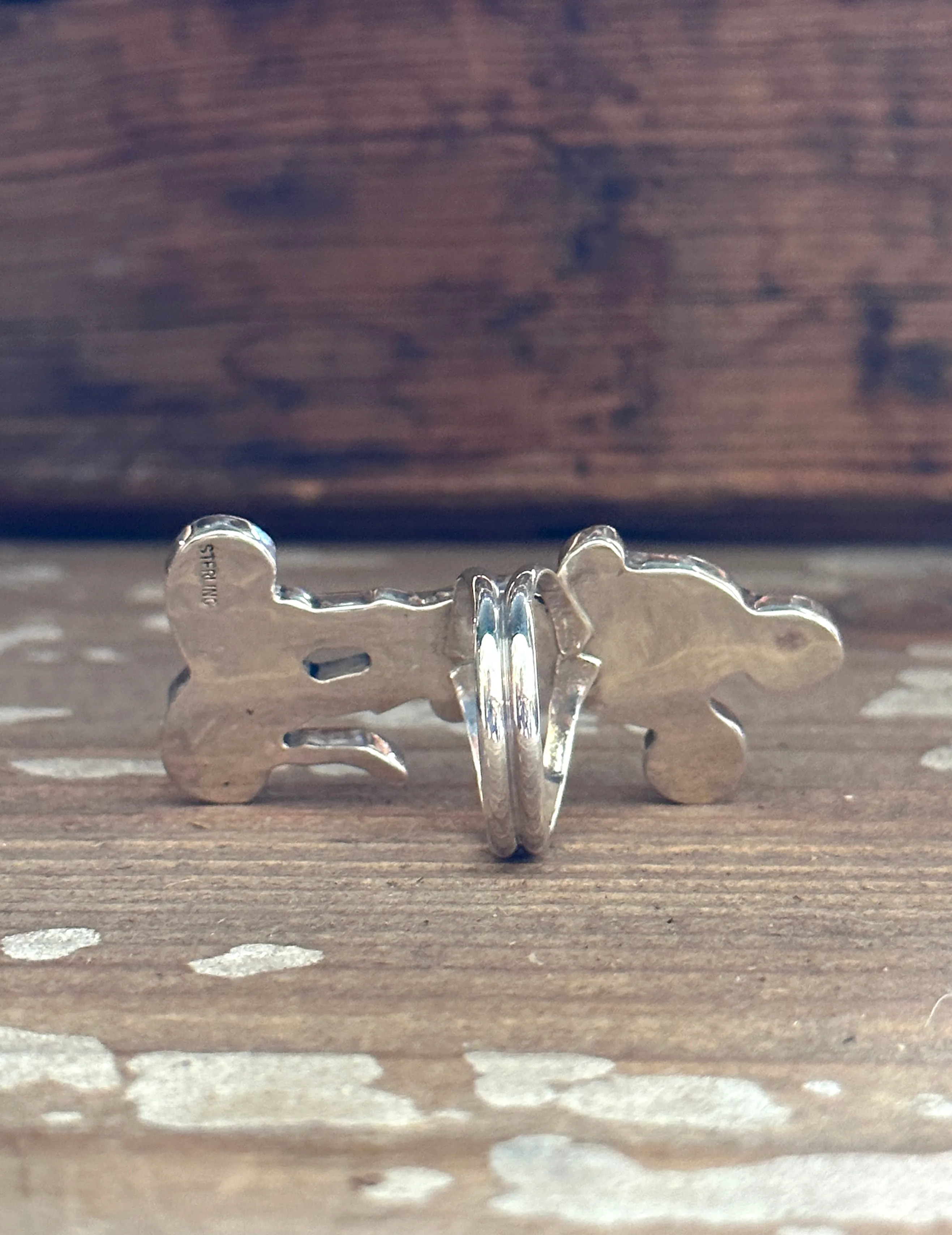 MICKEY MOUSE Zuni Toons Inlay Silver Ring • Size  9