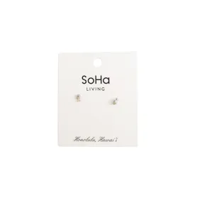 Mini Pineapple Stud, Silver
