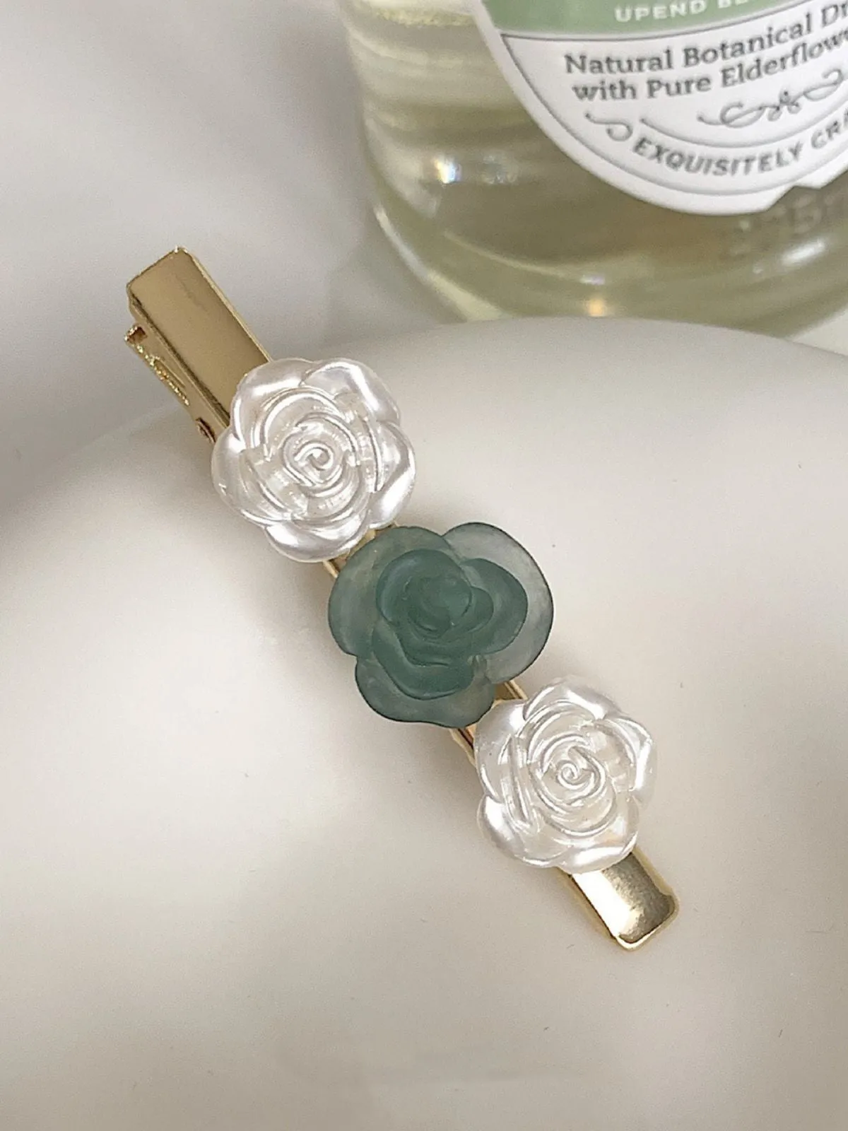 Multicolor 3D-Flowers Hairpin