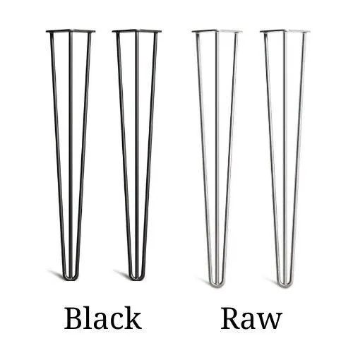 NELL: Coffee Table With Black Hairpins