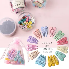 New Girls Cute Colorful Waterdrop Shape Hairpins Sweet Hair Clips Kids
