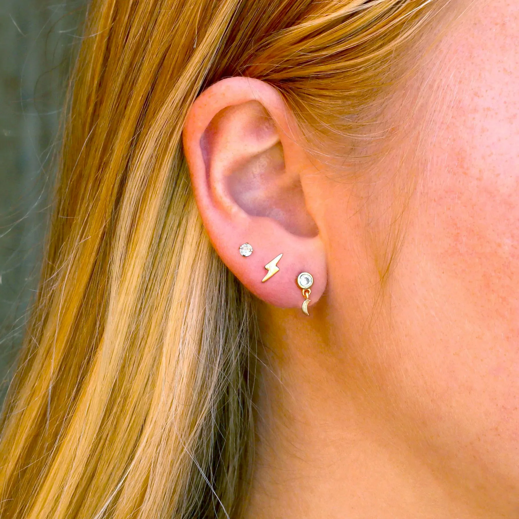Night Sky Crystal Swing Stud Earrings