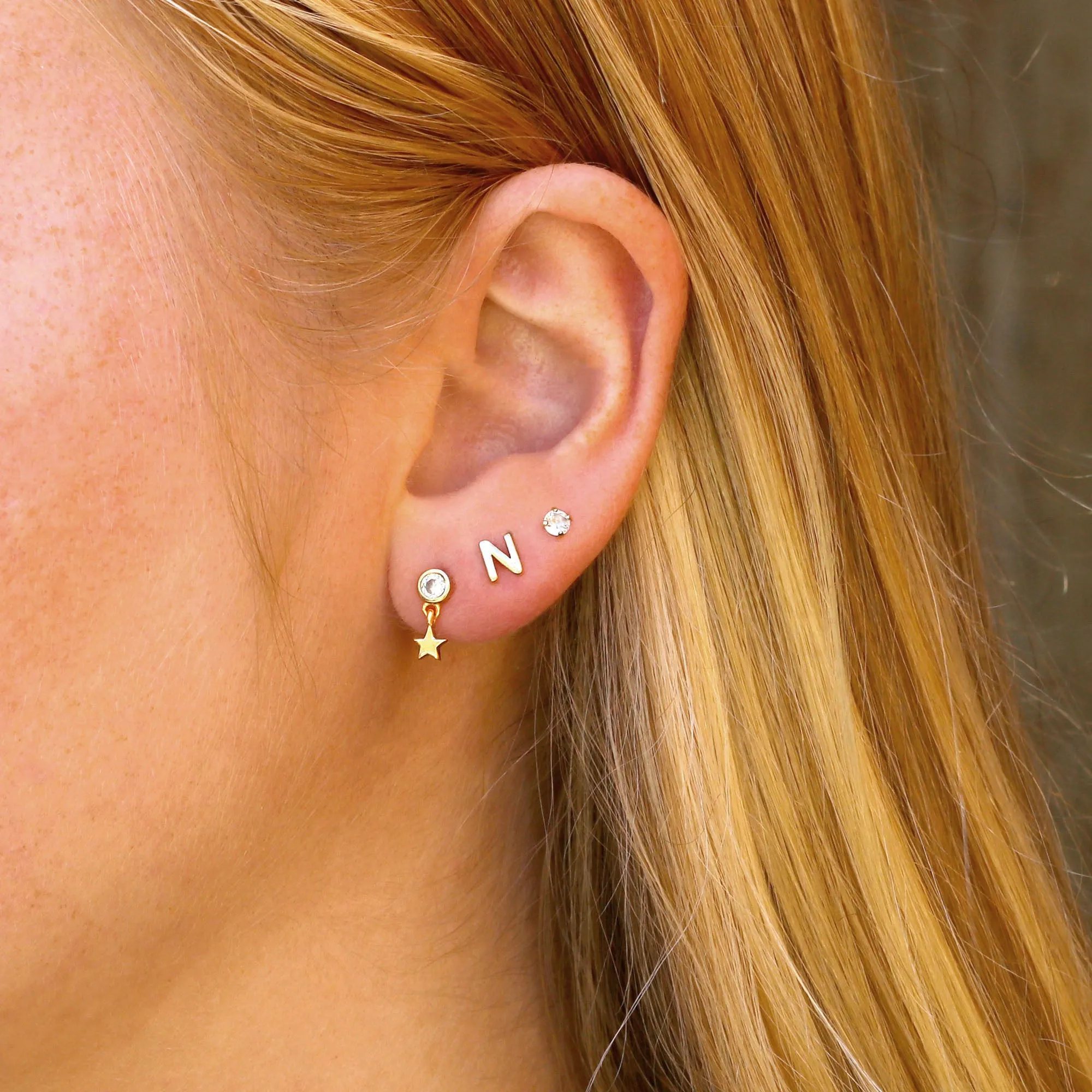 Night Sky Crystal Swing Stud Earrings
