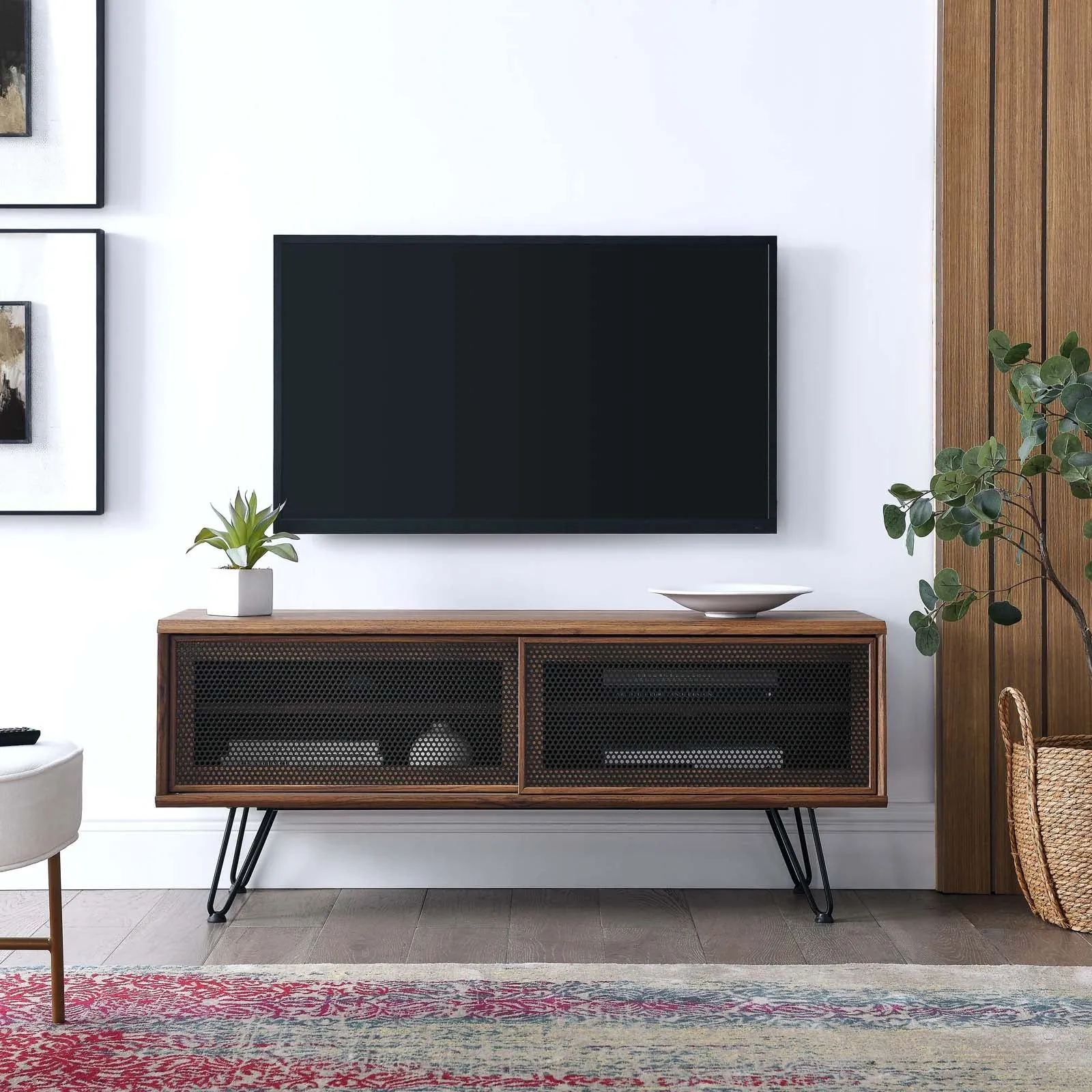 Nomad 47" TV Stand Walnut EEI-6202-WAL