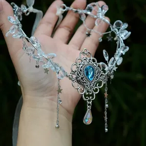 of the Andromedan Galaxy     Goth  Tiara Hair Accessory Dark Academia Kawaii Academia Y2K Cottagecore Coquette Fairycore Dollette Princesscore