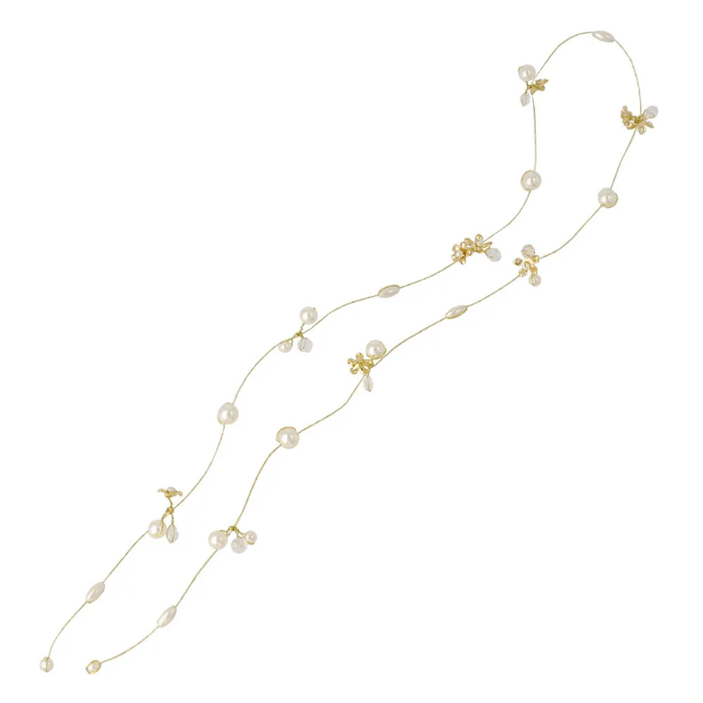 Pearl and Blossom Hair Vine