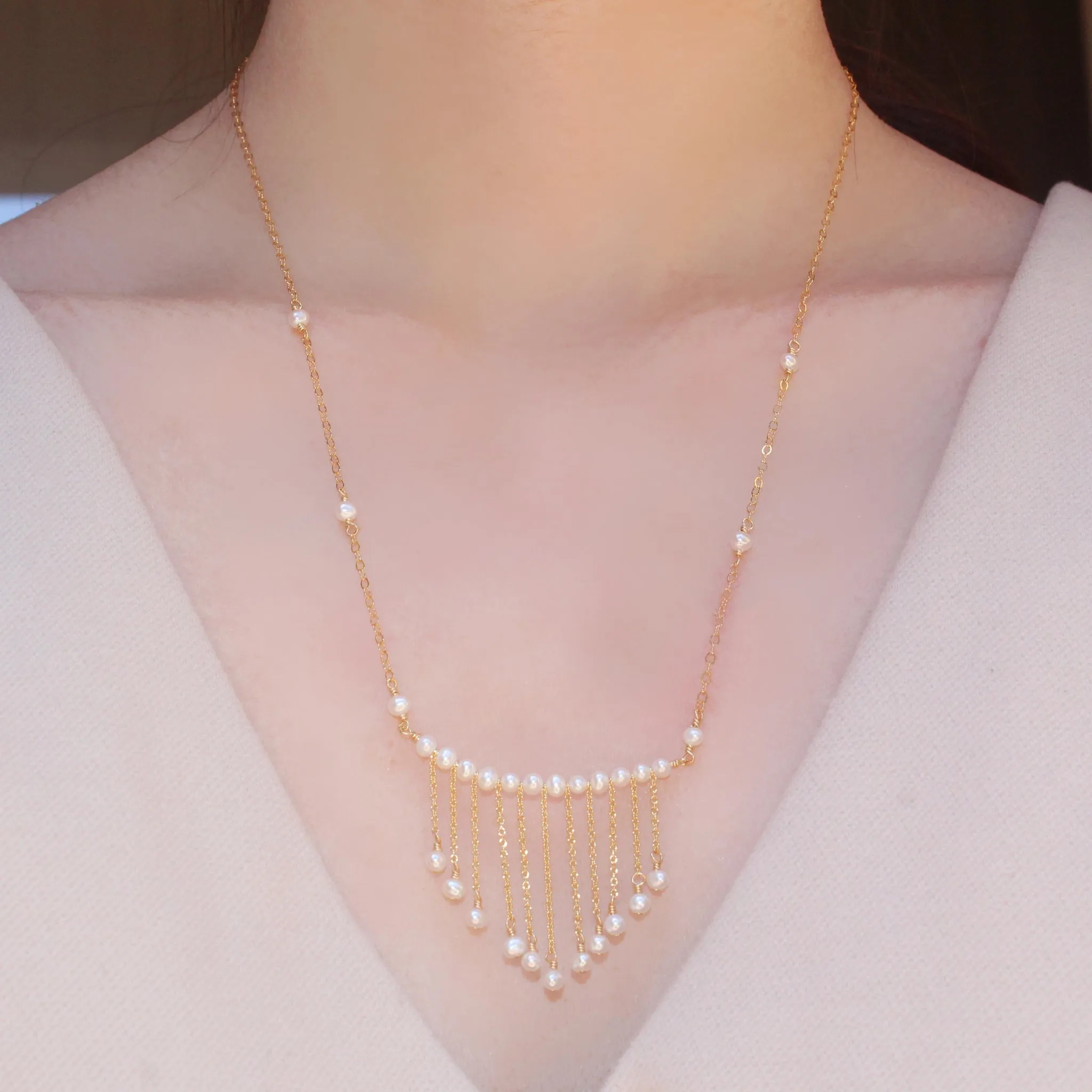 Pearl Shower Necklace
