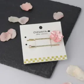 Pink Sakura Hairpin Set