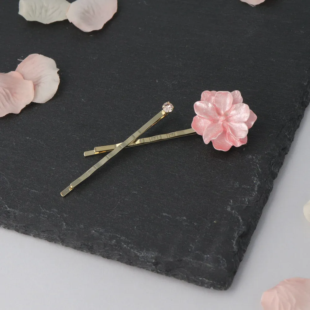 Pink Sakura Hairpin Set