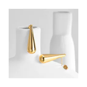 Pre Order:  Waterdrop Minimalist Gold Plated Stud Earrings