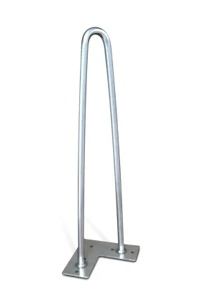 Premium 2 Rod Stainless Steel Hairpin Legs 1/2" Diameter - 16" Tall