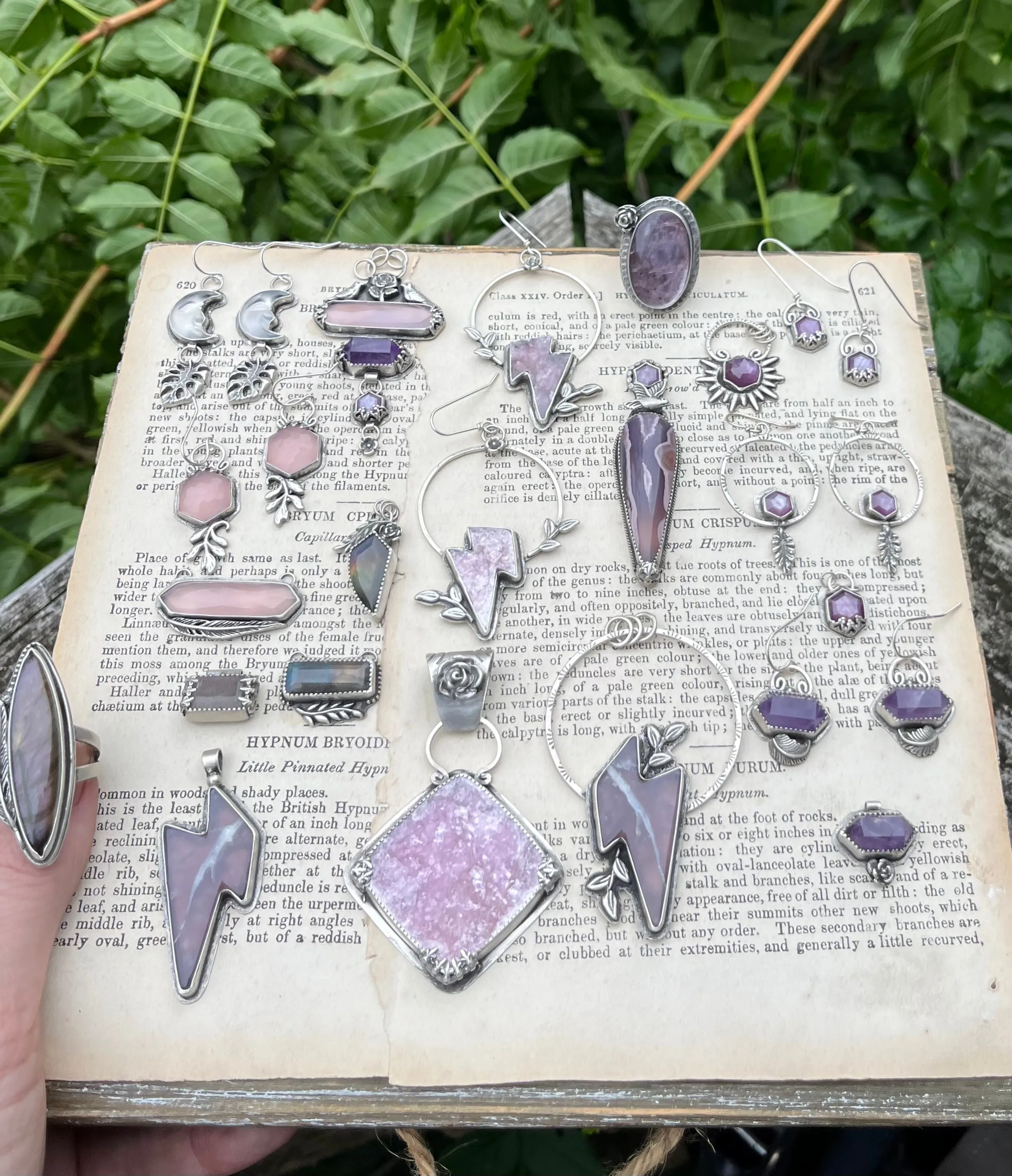 Purple Sapphire Hexagon Stacking Ring 2