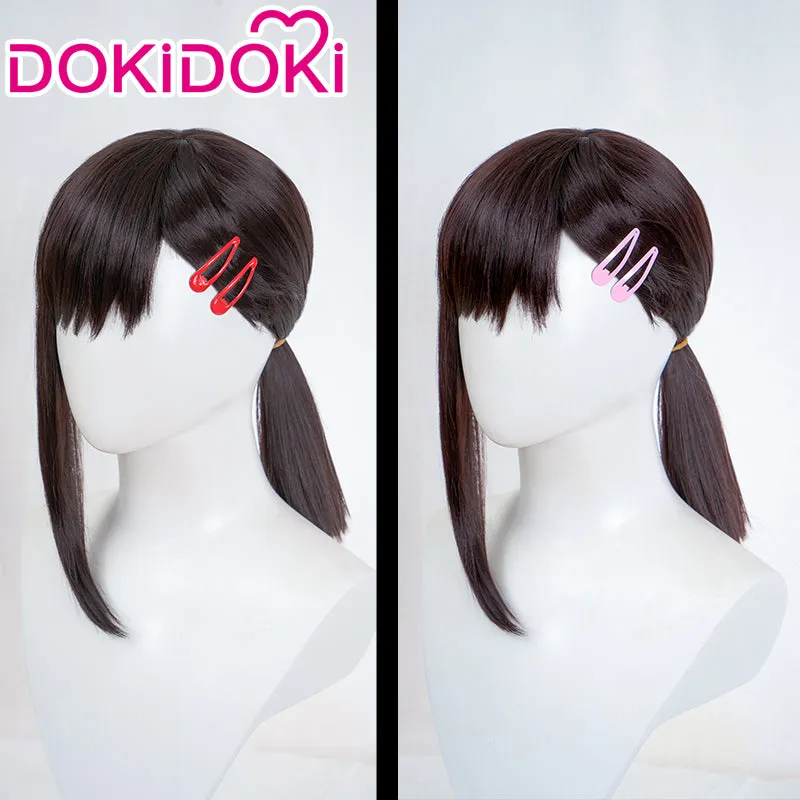 【Ready For Ship】 DokiDoki Manga Anime  Cosplay Long Black Wig / Hairpin Women