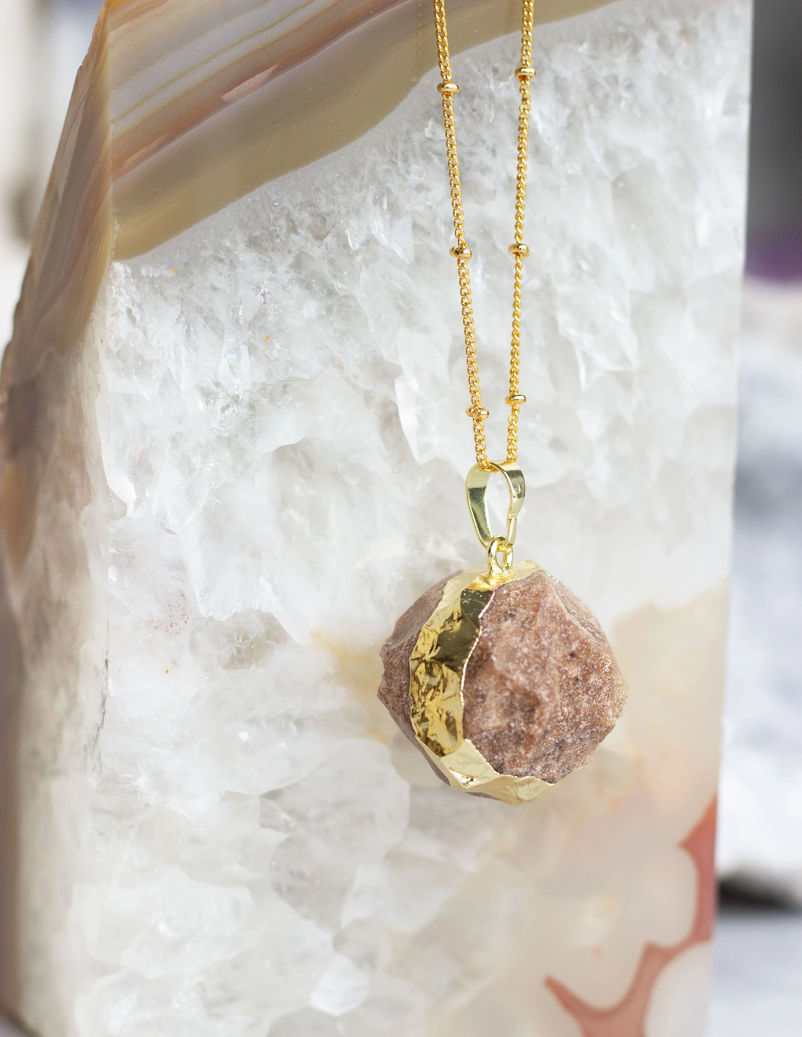 ROUND JASPER PENDANT- 0303