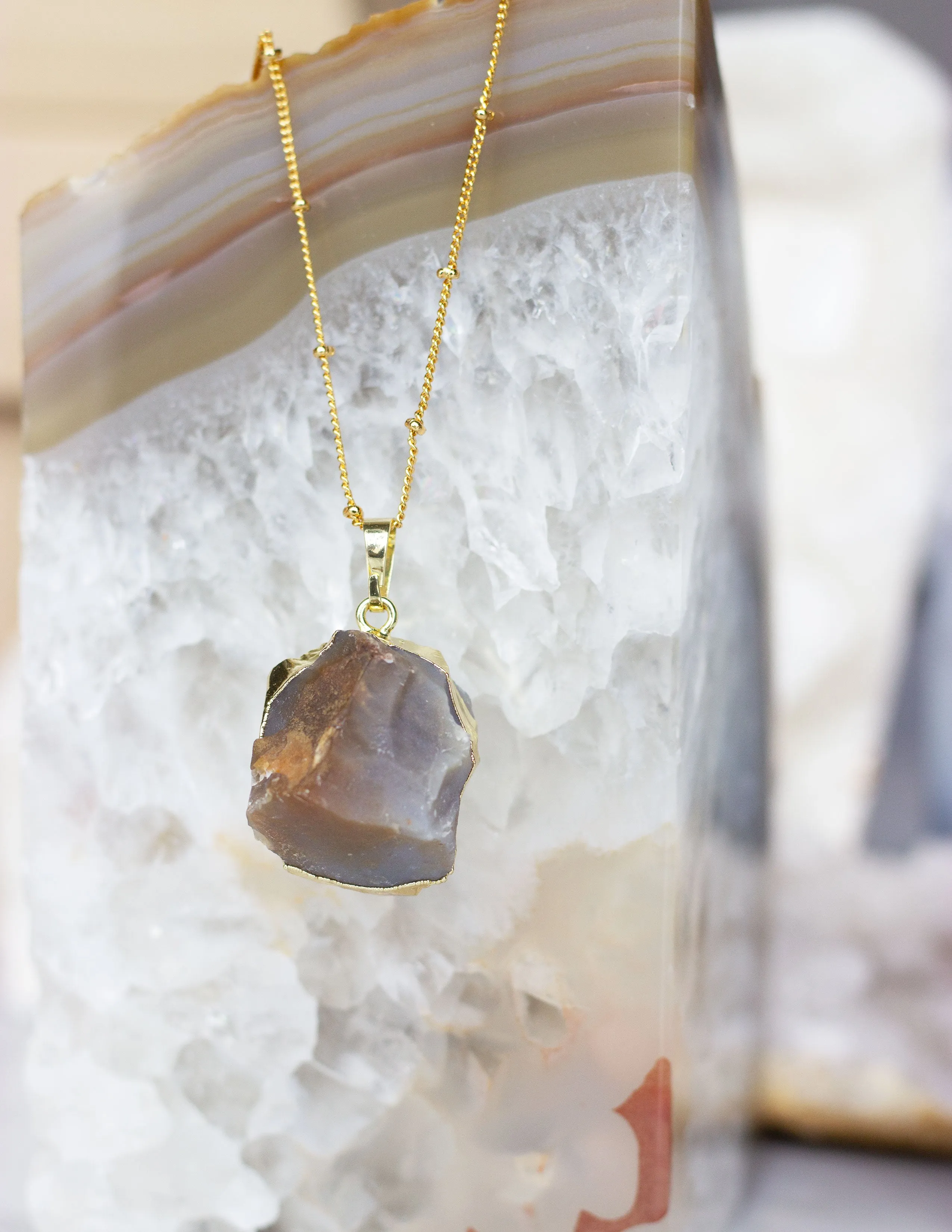 ROUND JASPER PENDANT- 0310