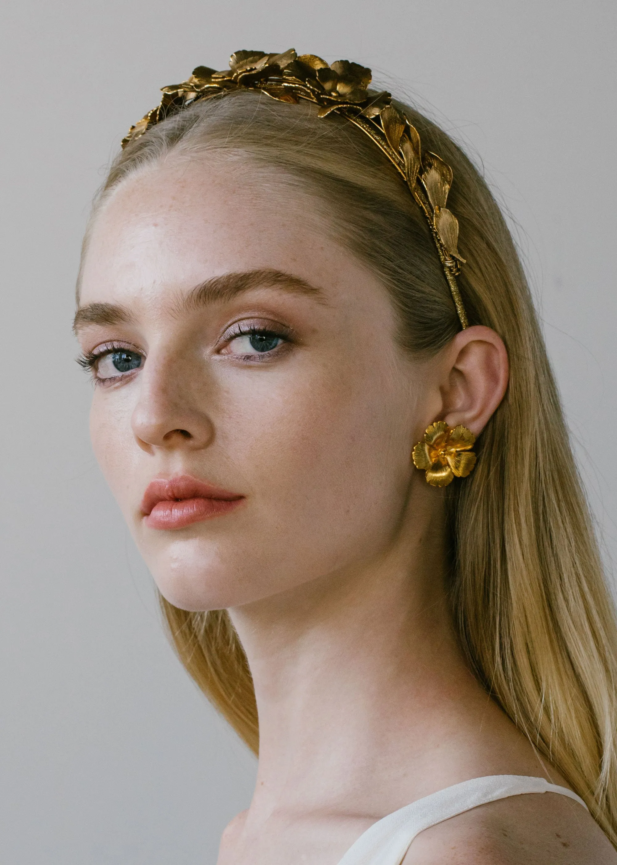Rowena Earrings -- Antique Gold