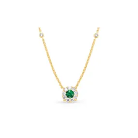 S Kashi & Sons Color Stone Necklace N1209-EYG