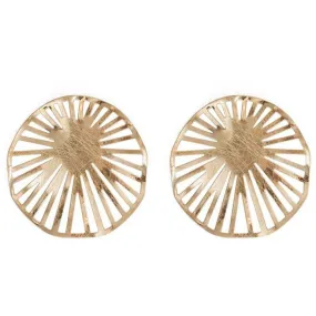 Sand Dollar Gold Earrings