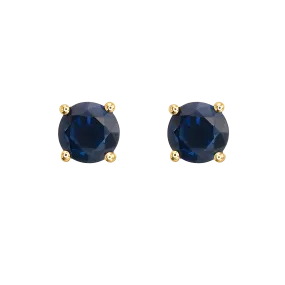 Sapphire Stud Earrings in 18k Yellow Gold