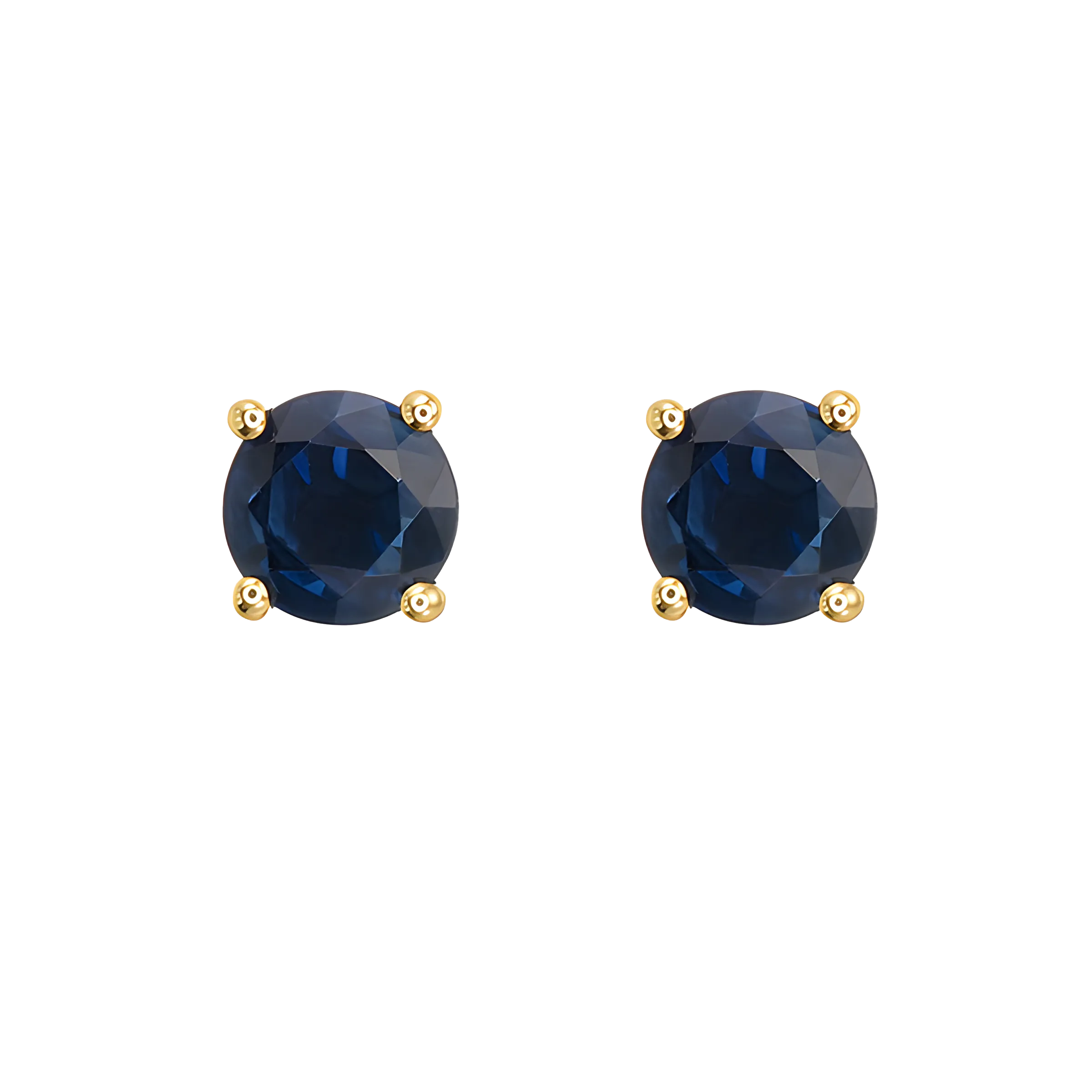 Sapphire Stud Earrings in 18k Yellow Gold