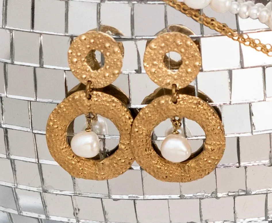 Sea Urchin Tiered Earrings