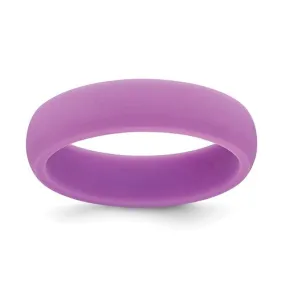 Silicone Purple 5.7mm Domed Band