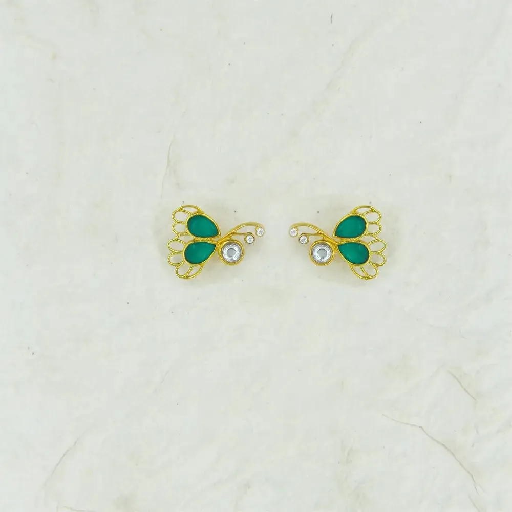 Silver 2-in-1 Titli Earring