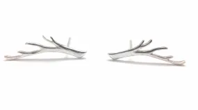 Silver Branch Studs