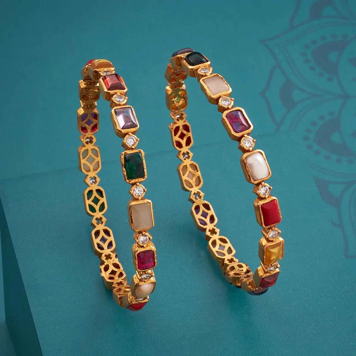 Silver Temple Bangle 156550