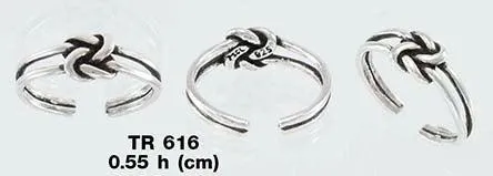 SILVER TOE RING TR616