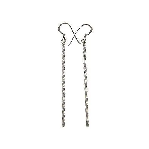 Silver Twist Earrings