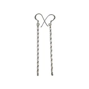 Silver Twist Earrings