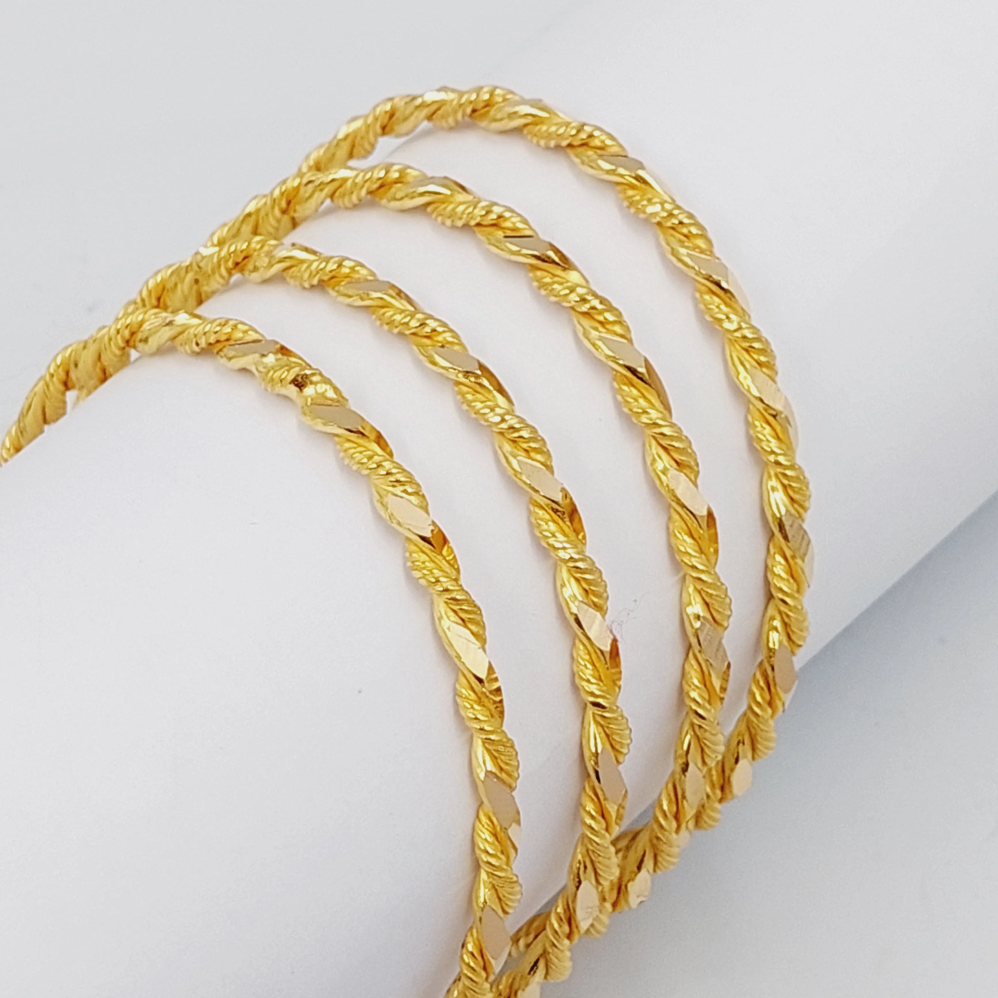 Solid Twisted Bangle