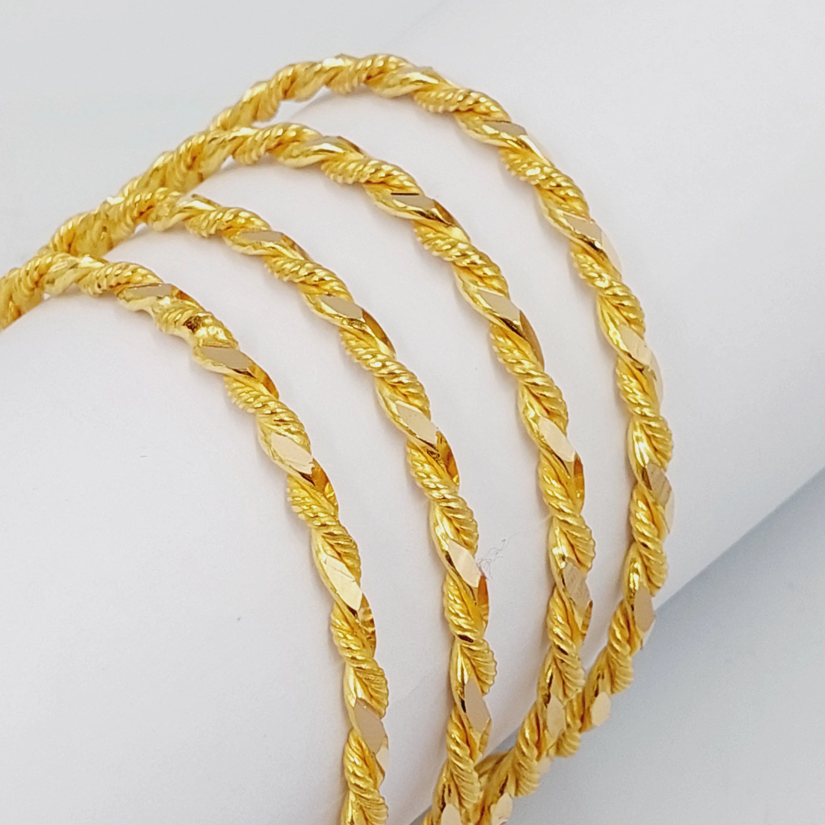 Solid Twisted Bangle
