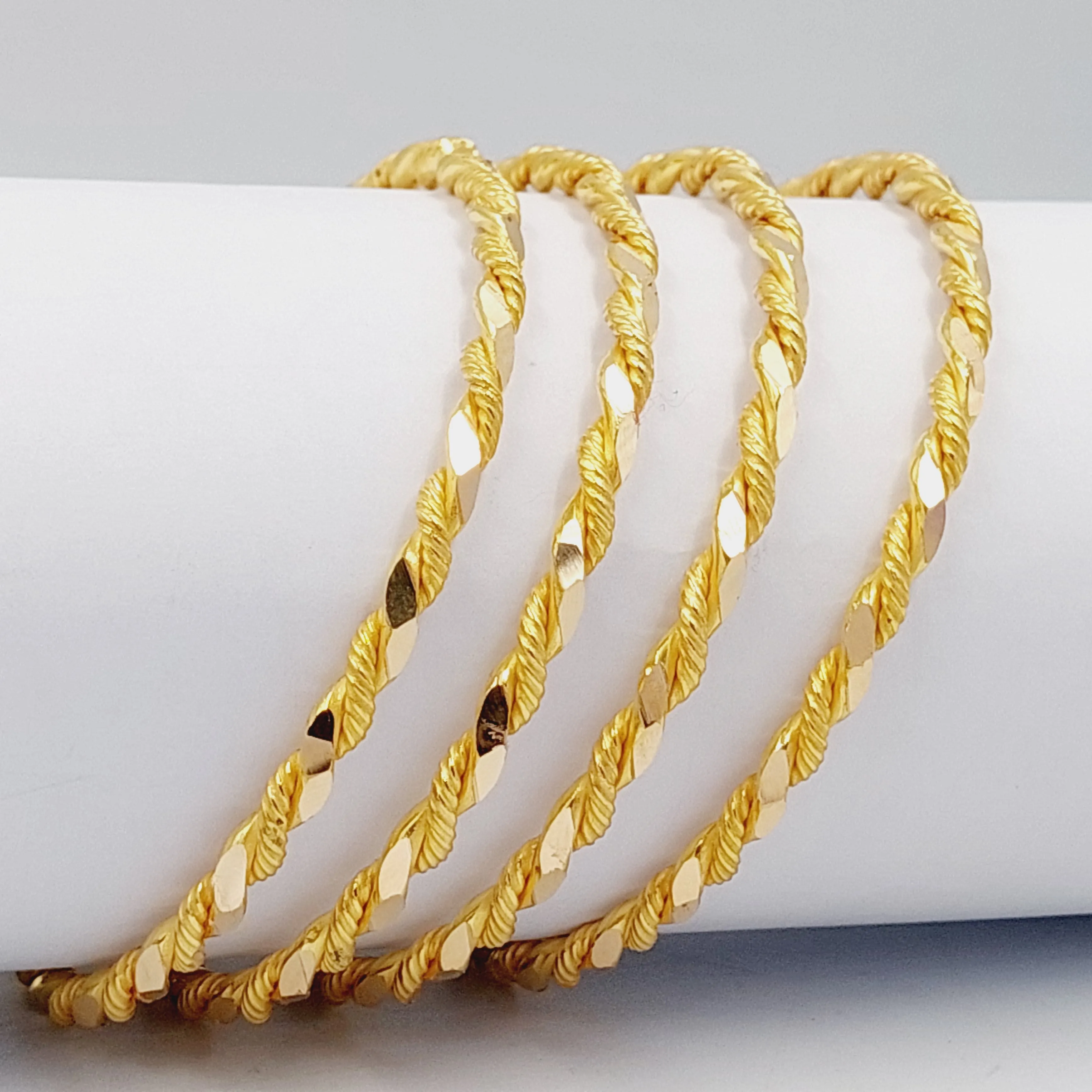 Solid Twisted Bangle