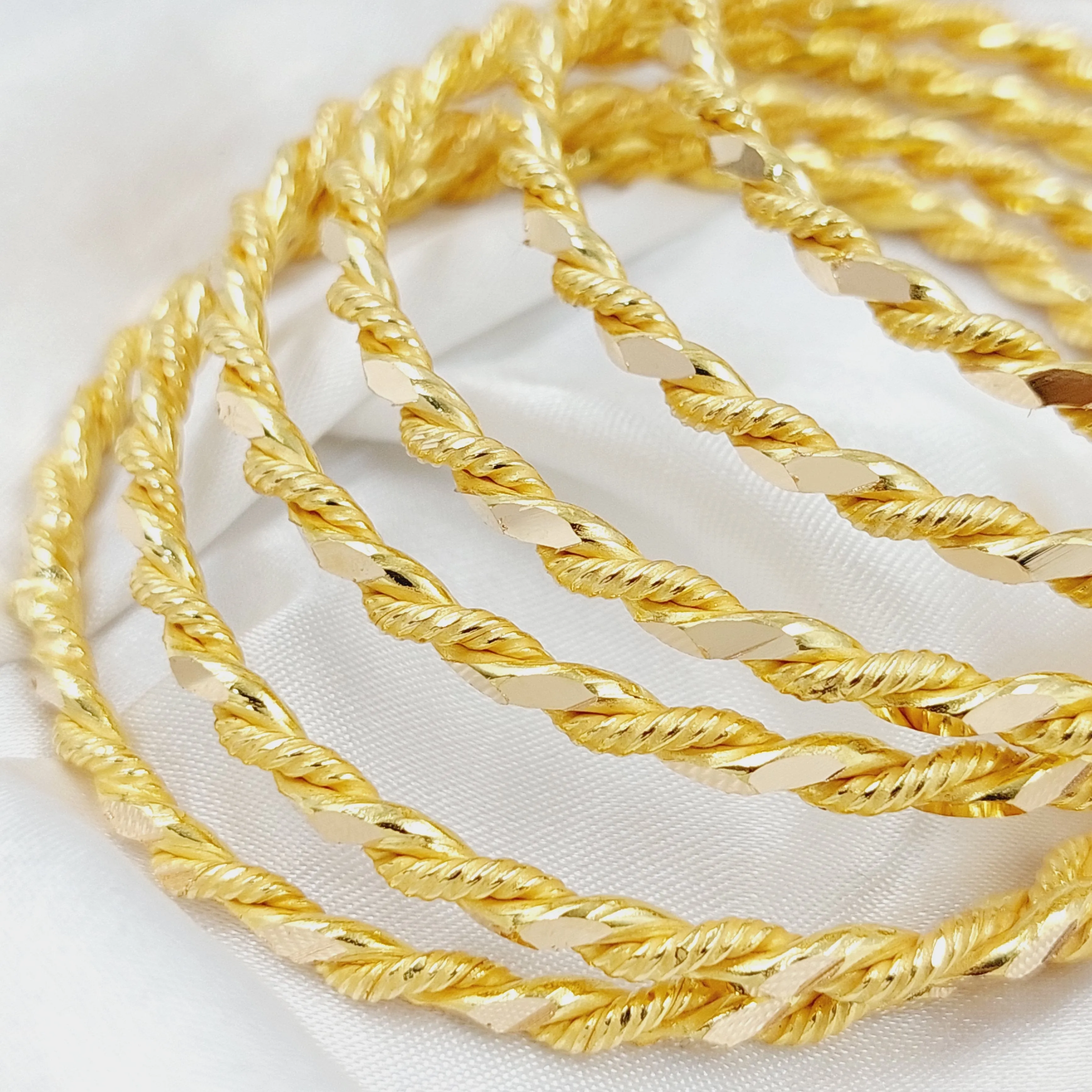 Solid Twisted Bangle