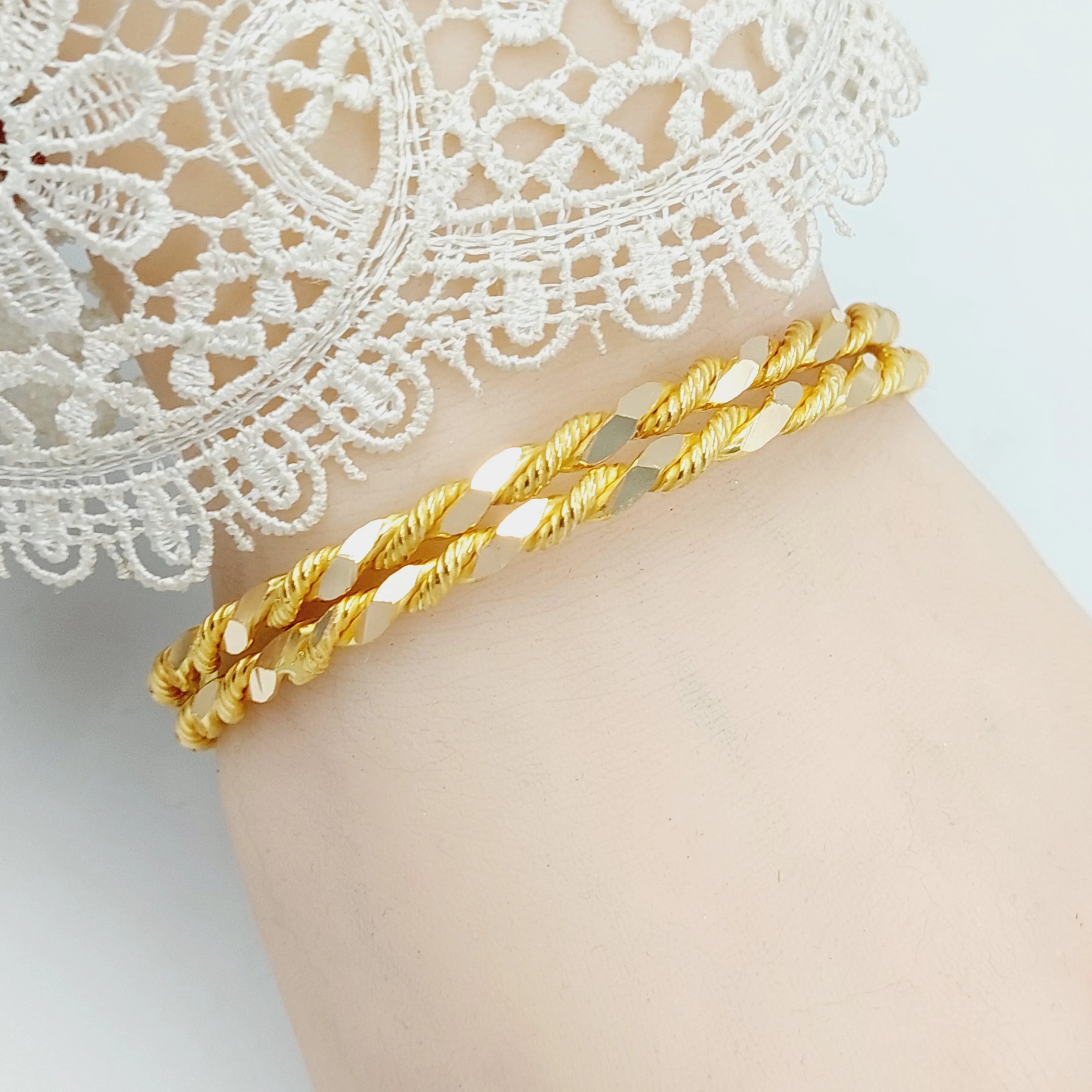 Solid Twisted Bangle