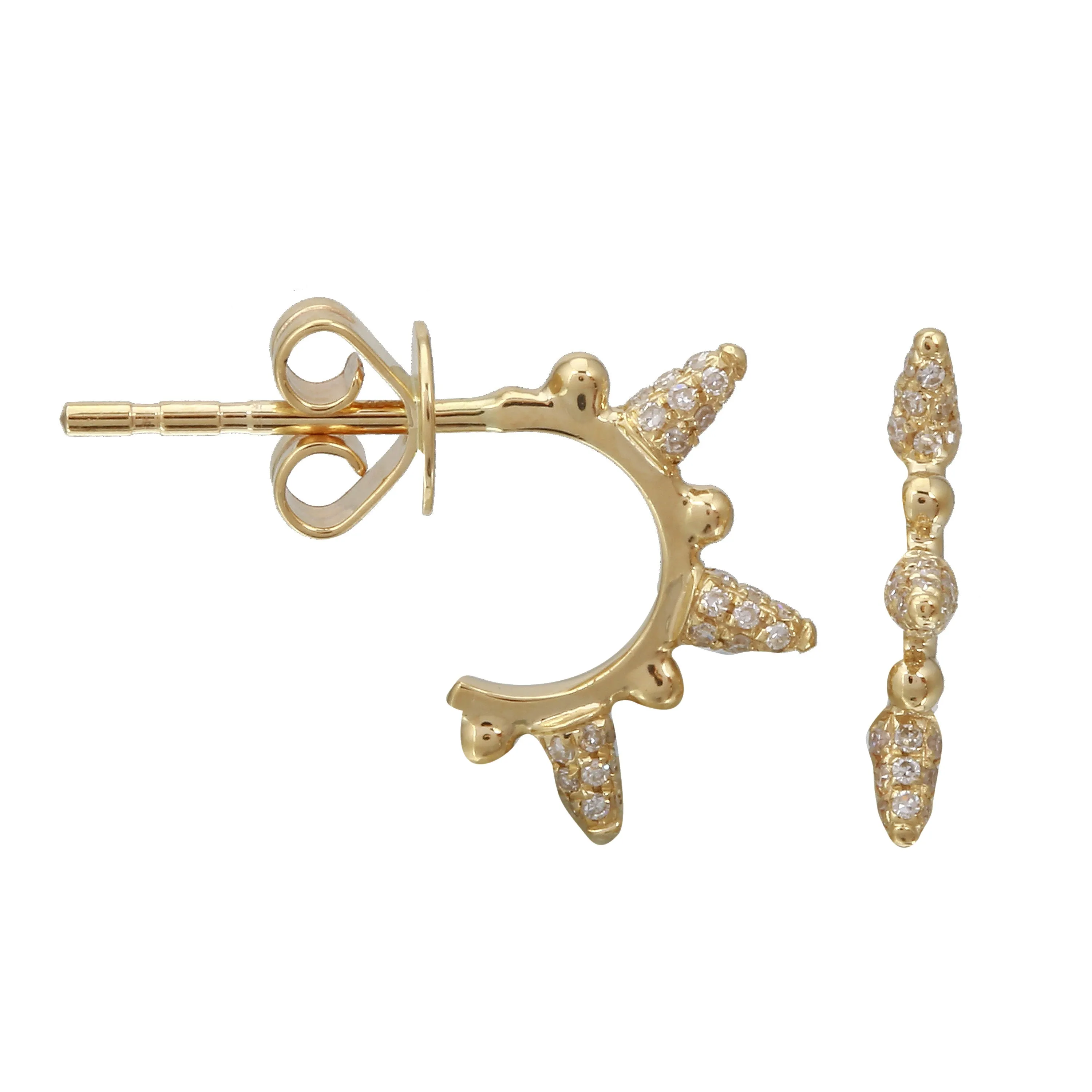 Spike Hoop Studs