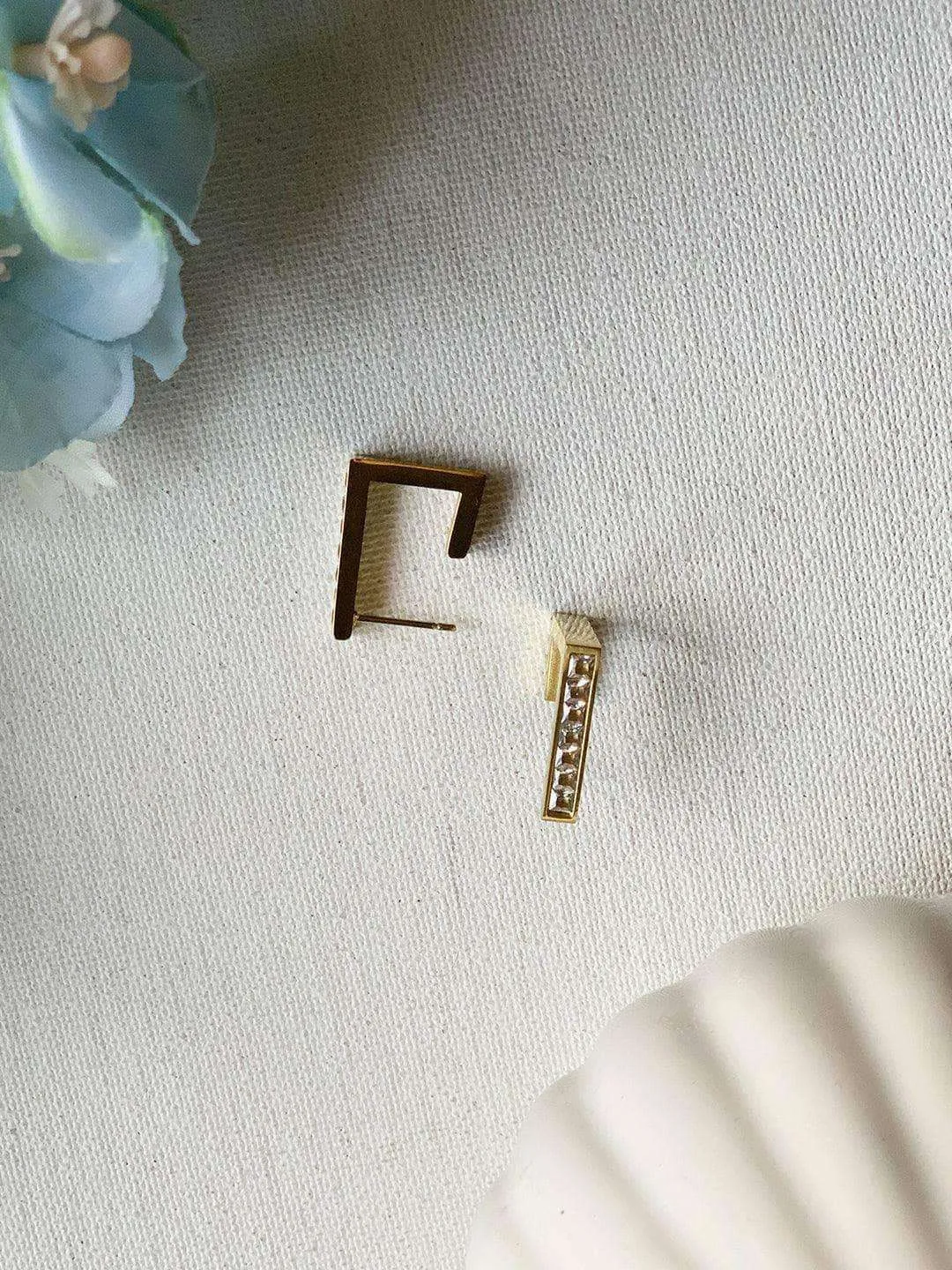 Squared Diamond Earrings