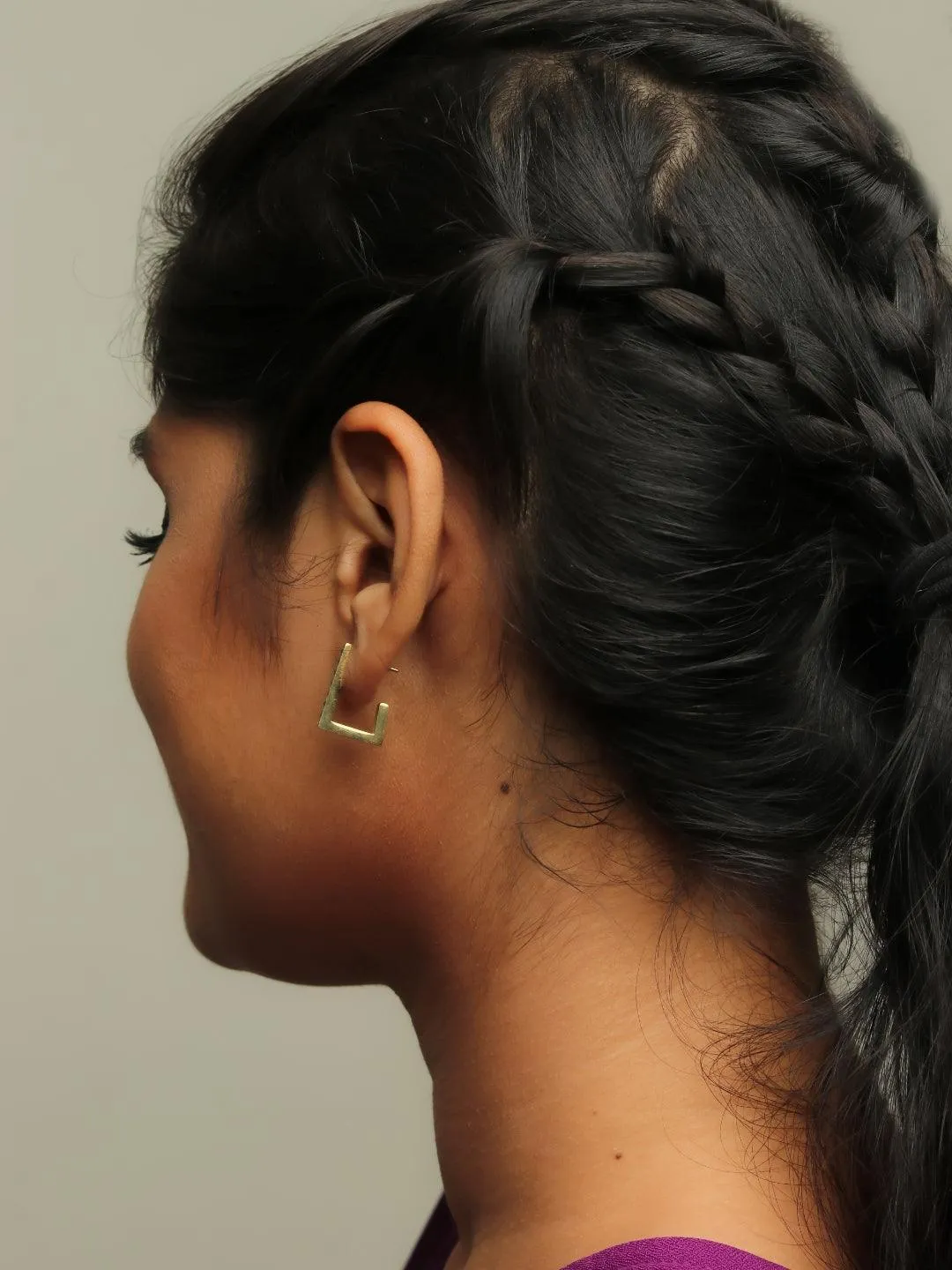Squared Diamond Earrings