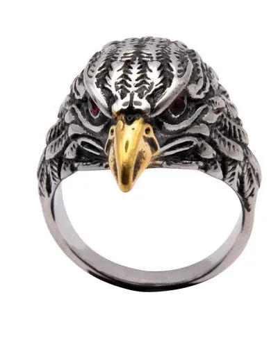 STAINLESS STEEL RING EAGLE