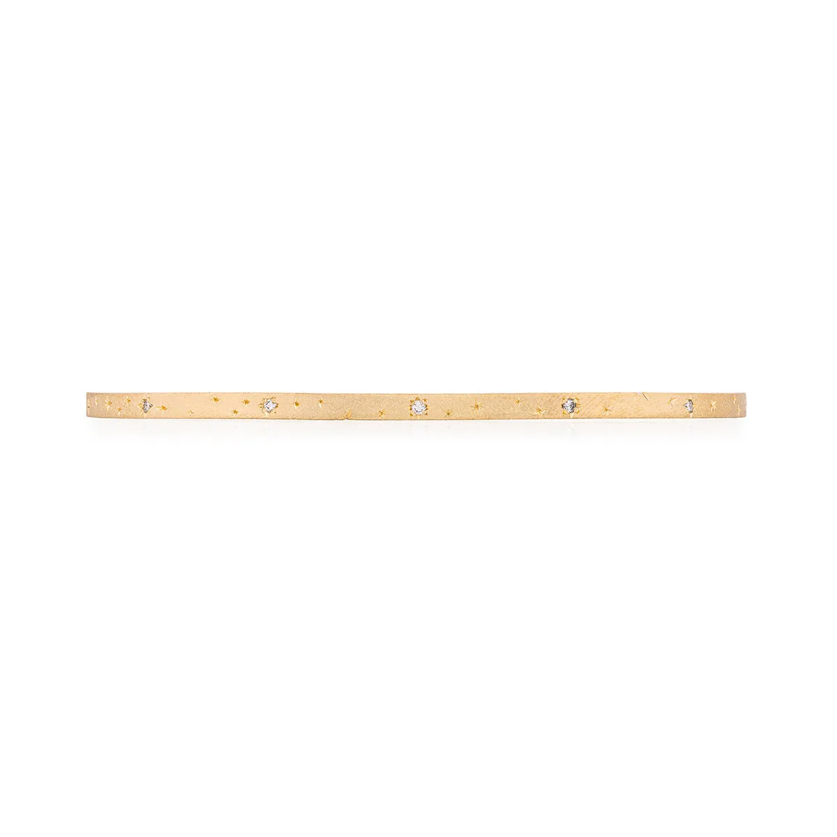 Stars in the Sky Lab-Grown Diamond Bangle - 14k Gold