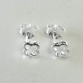 Sterling Silver Clover Shape Studs