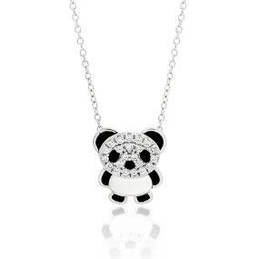 Sterling Silver Cubic Zirconia Pendant With 42cm Chain