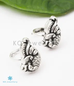 The Mayuraka Silver Peacock Toe-Rings