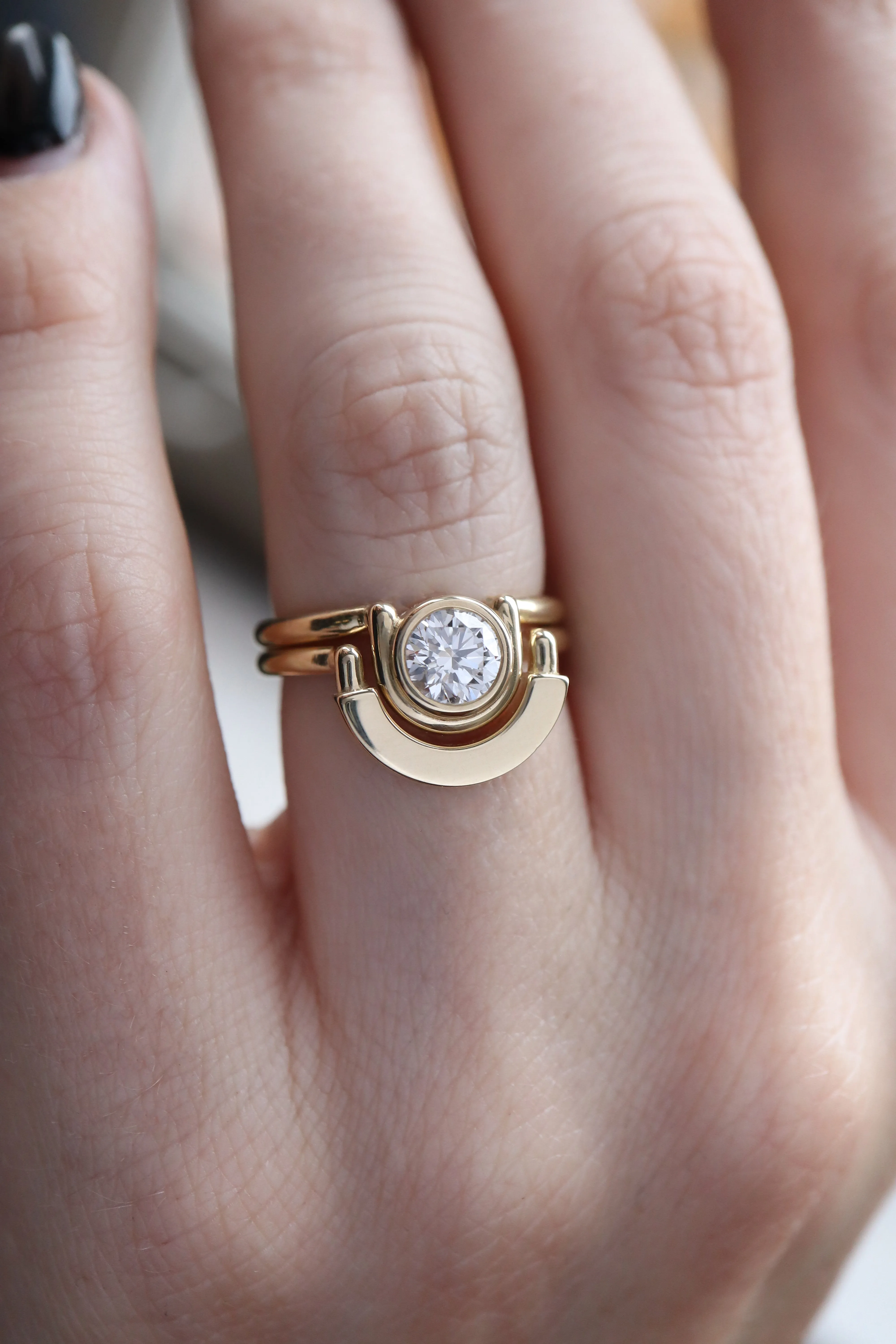 Tide Ring • Solid • Yellow Gold