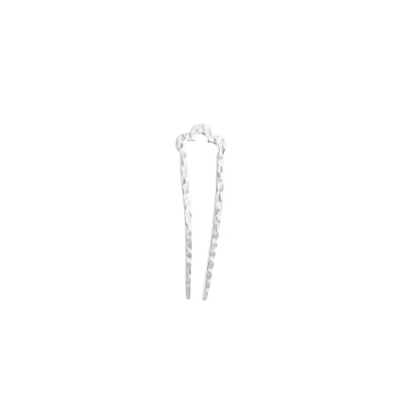 Trefoil Hair Pin in Silver - Small  | Available to ship January 14, 2025