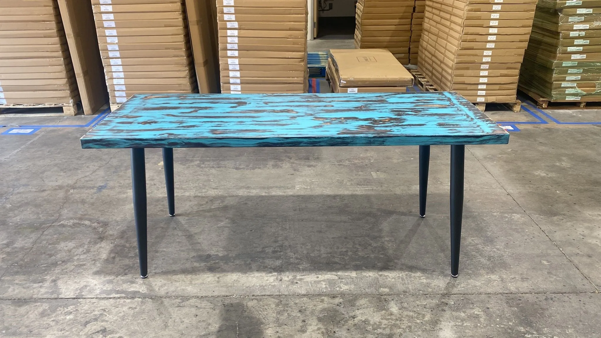 UMBUZÖ Modern Desk or Dining Table Legs - Mid Modern Rod Legs