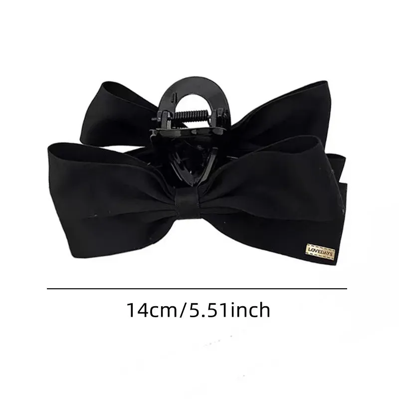 VAIGE 14cm Matte Black Large Crab Hair Claw Clip - Versatile Hairpin Hair Accessories for All Seasons