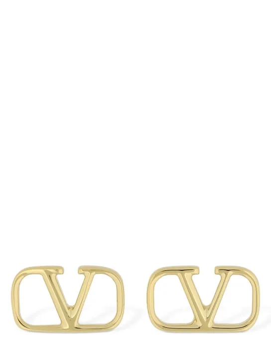 Valentino Garavani   1.5cm V logo stud earrings 